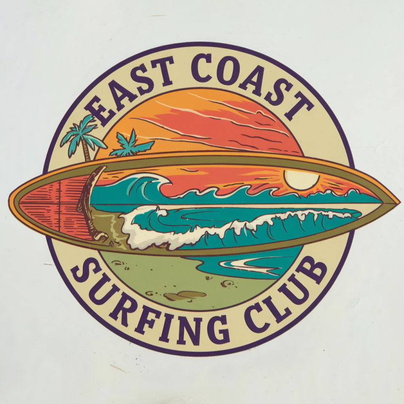 East Coast Surfing Club Vintage Cotton T-Shirt
