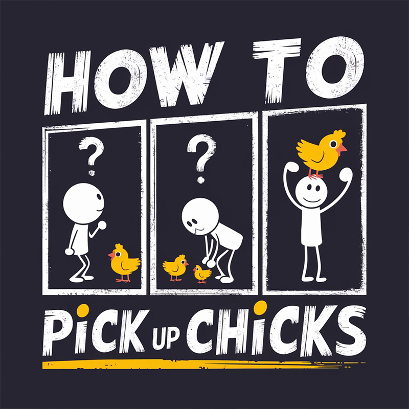 How to Pick up Chicks T-shirt