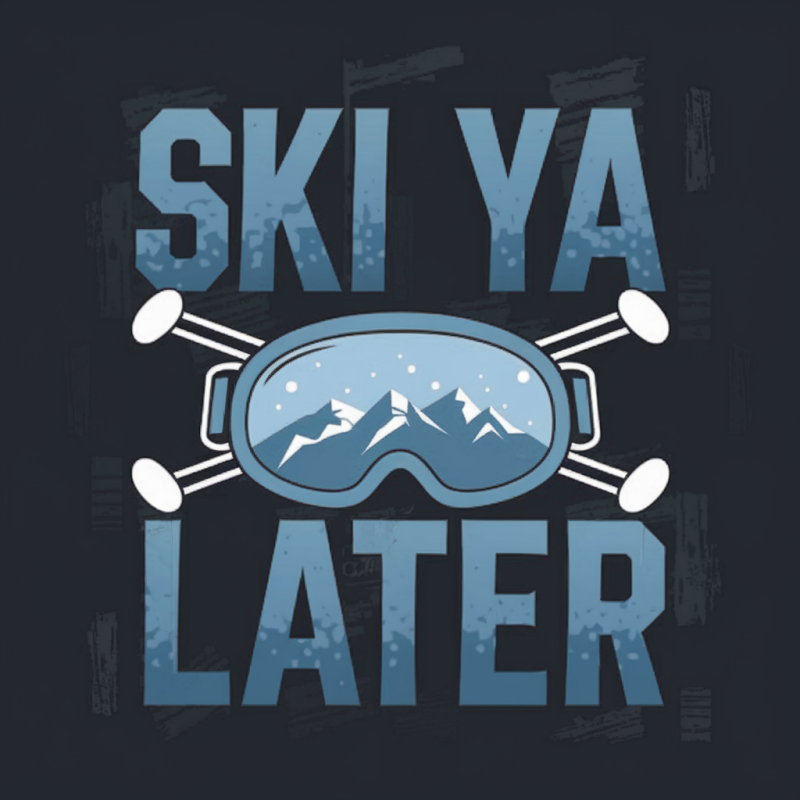 Ski Ya Later Graphic T-Shirt