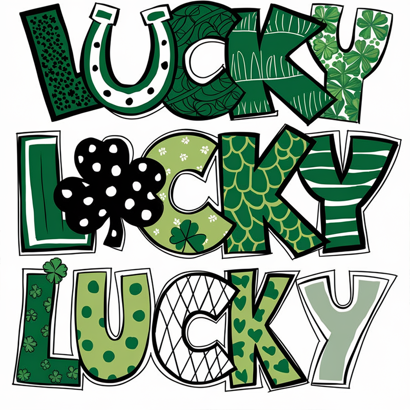 St. Patrick's Day Lucky Print T-Shirt