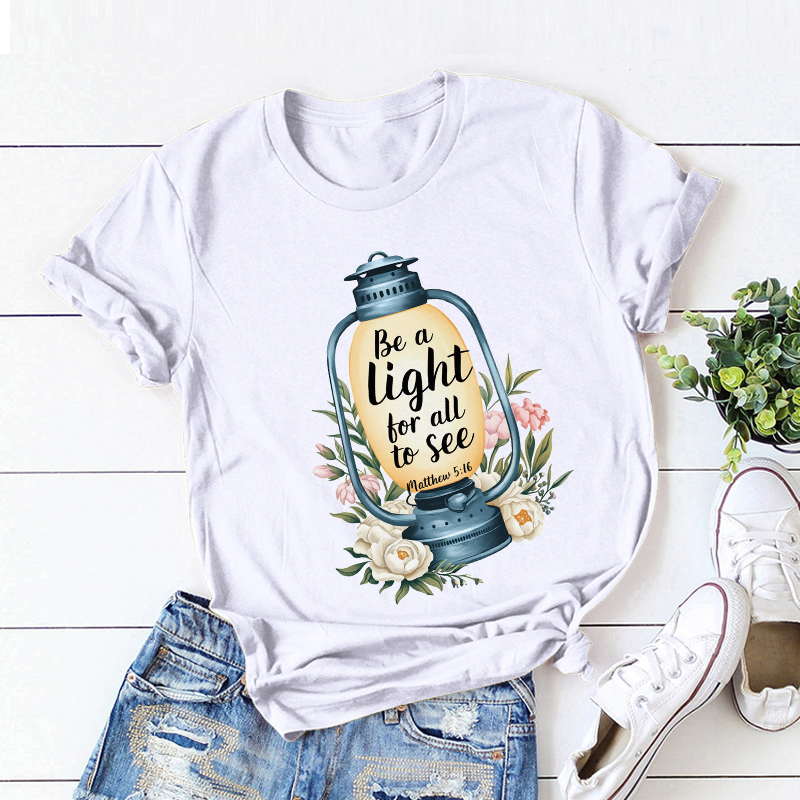 Casual 'Be a Light for All to See' T-Shirt