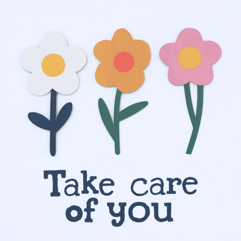 Floral Take Care of You Graphic T-Shirt