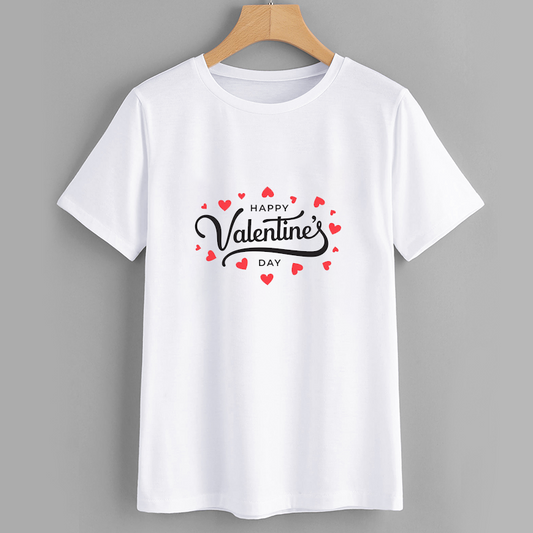Happy Valentine's Day Graphic Tee for Couples