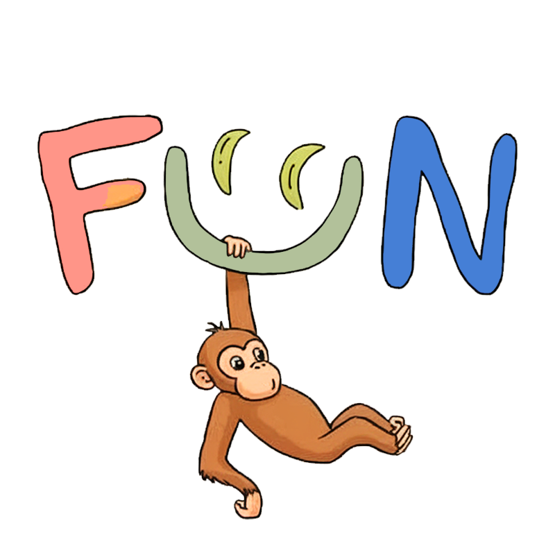 Fun Monkey Letters T-Shirt