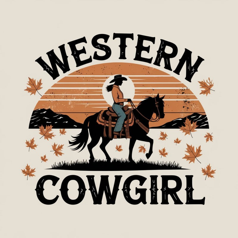 Western Cowgirl Graphic T-Shirt for Women