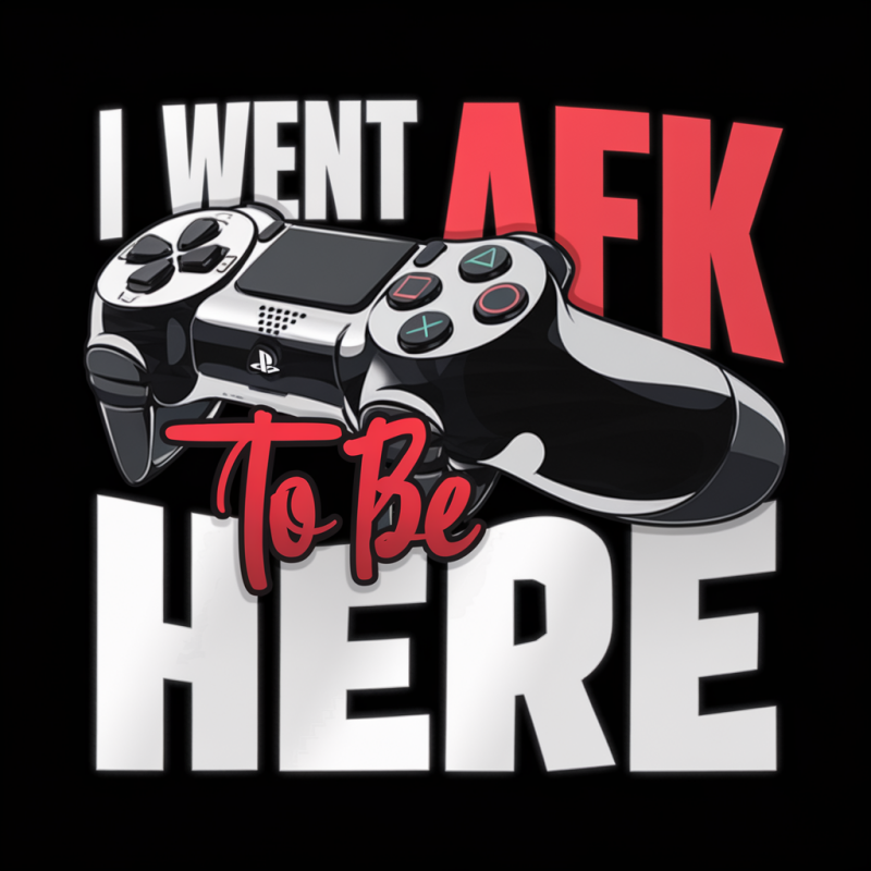 AFK Gaming T-Shirt with Controller Graphic