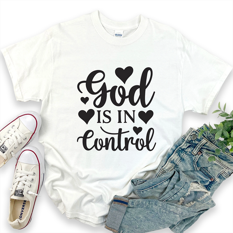 God is IN Control Graphic Print T-Shirt