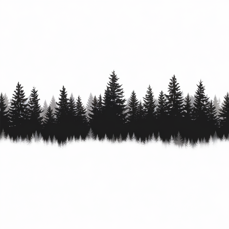 Tree Silhouette Graphic T-Shirt