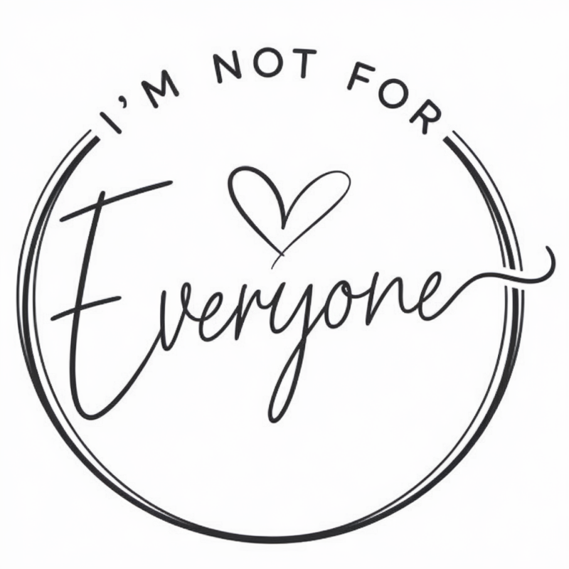 UrbanMuse Cotton I'm Not For Everyone Print T-Shirt