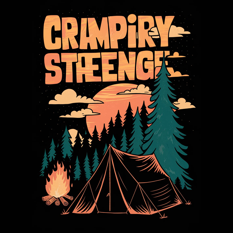 Outdoor Camping Graphic Top T-Shirt