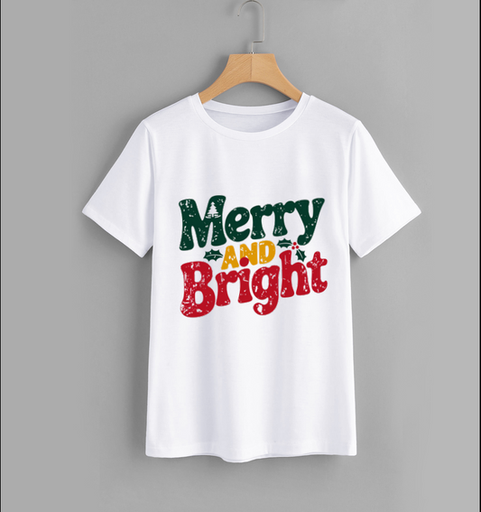 Merry and Bright Christmas T-Shirt