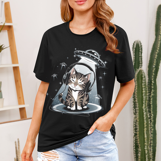 Spaceship Cat T-Shirt