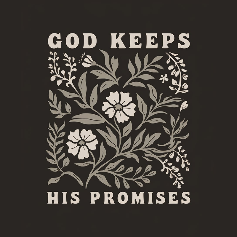 "GOD KEEPS HIS PROMISES" Letter Pattern T-Shirt
