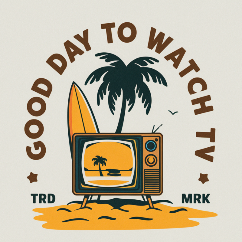 Good Day to Watch TV Graphic T-Shirt