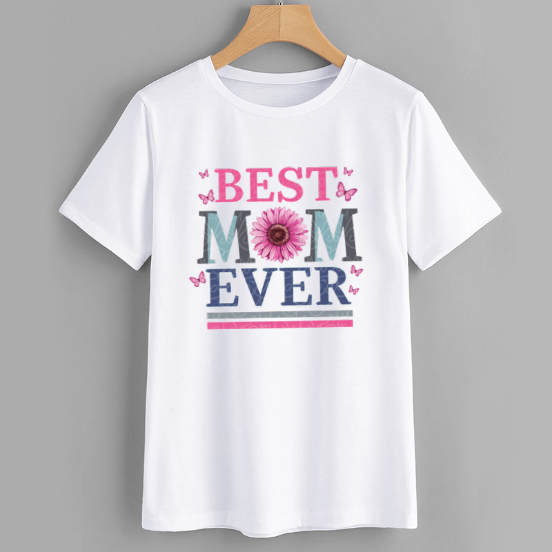 Floral Best Mom Ever T-Shirt