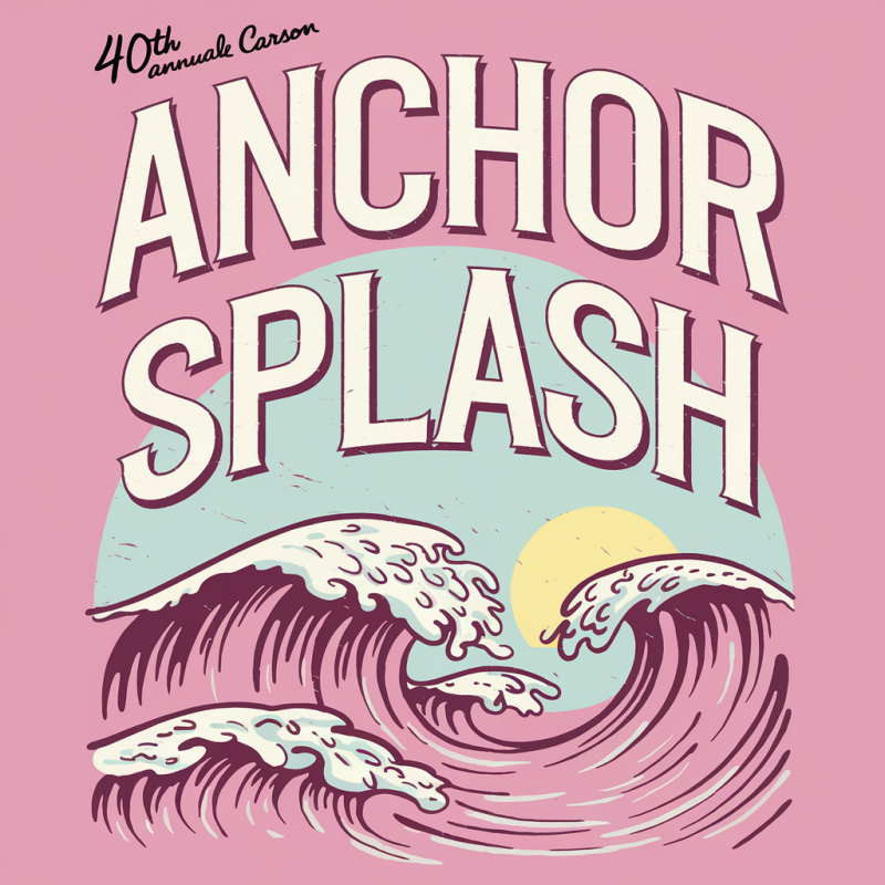 Anchor Splash Wave Graphic T-Shirt