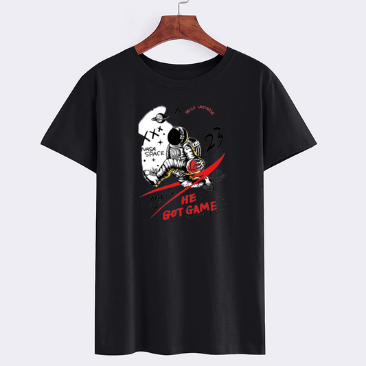 Astronaut He Got Game Graphic Tee