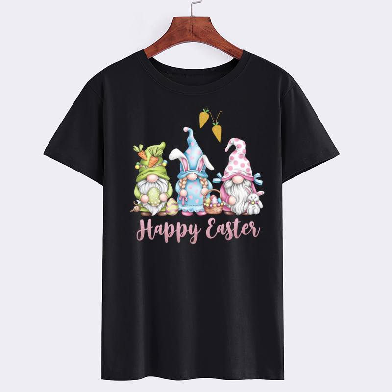 Cute Gnome Happy Easter Graphic T-Shirt