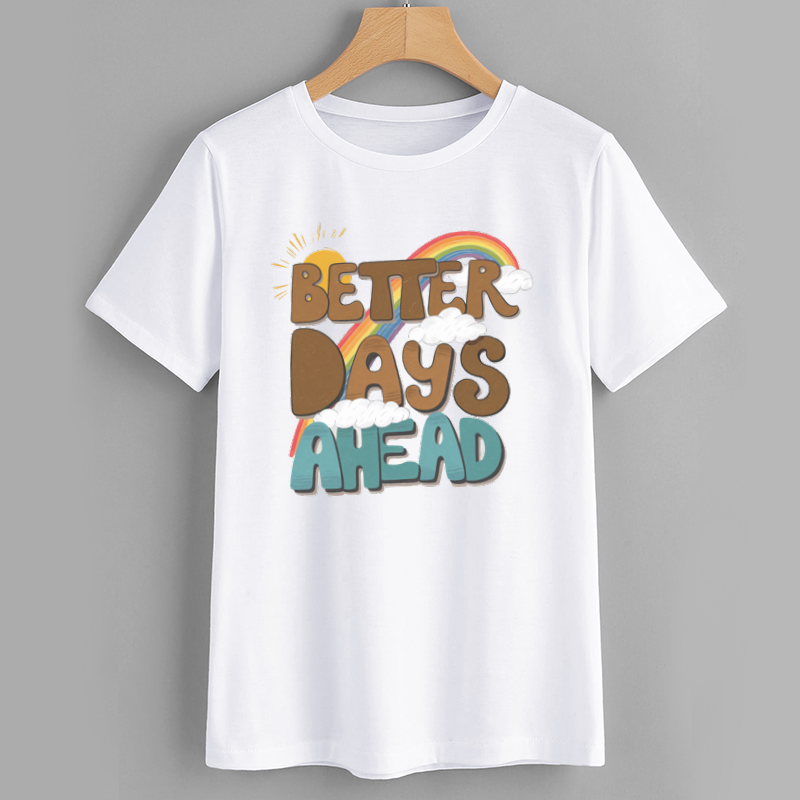 SunnyMotiv Cotton Graphic T-Shirt