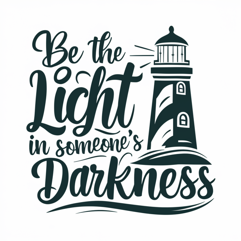 Be the Light Lighthouse Inspirational T-Shirt