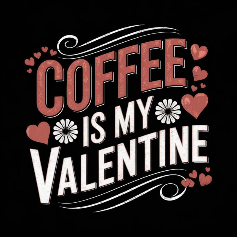 Coffee Is My Valentine Graphic Tee