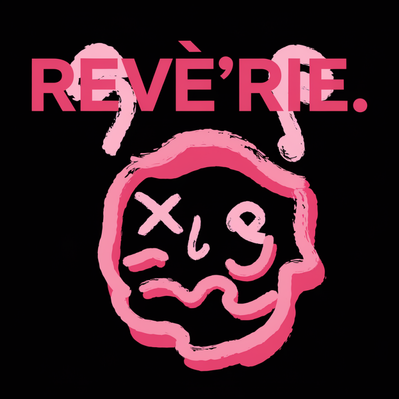 REVE’RIE Graphic Black T-Shirt with Unique Design
