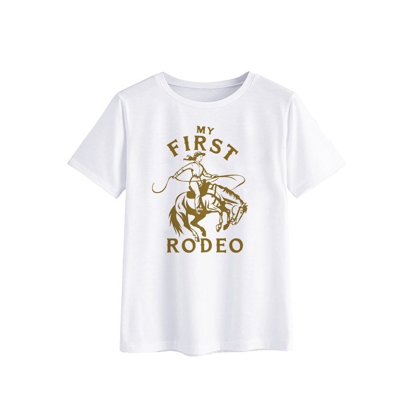 My First Rodeo Cowgirl T-Shirt for Kids