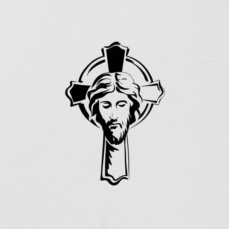 Jesus Cross Graphic Print T-shirt