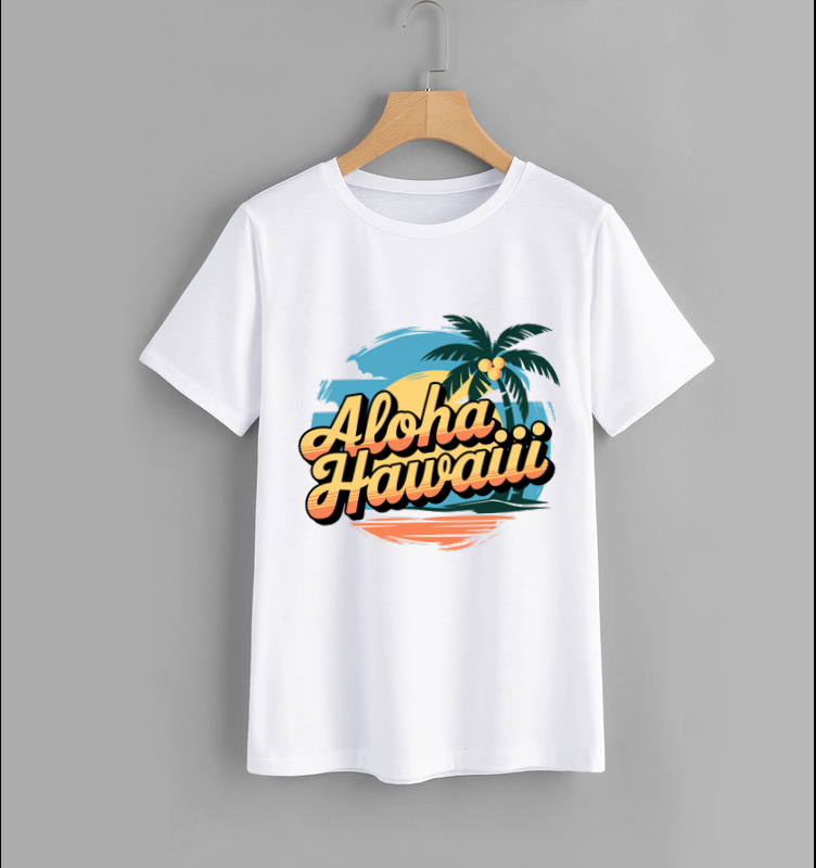 Aloha Hawaii Tropical Graphic T-Shirt