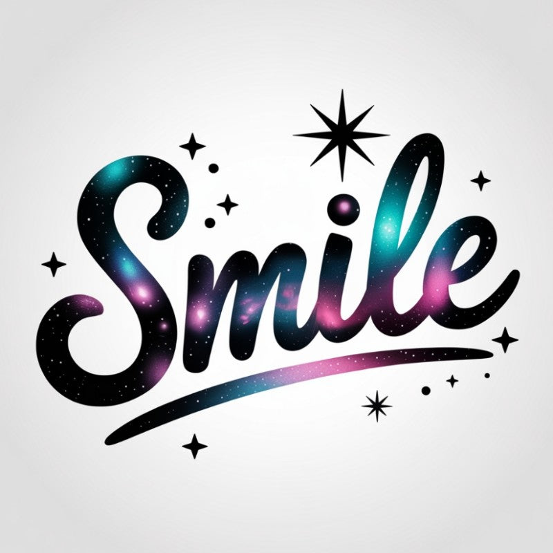Galaxy Smile Graphic T-Shirt