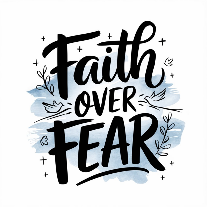 Faith Over Fear Inspirational T-Shirt