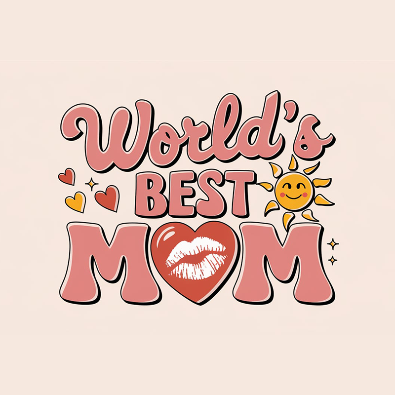 World's Best Mom Mother's Day Graphic T-Shirt
