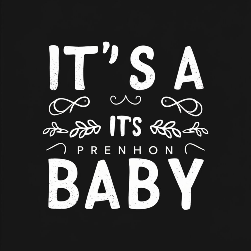 It's A Baby Funny T-Shirt for New Parents