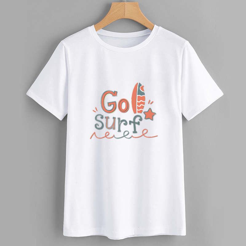 WaveArt Go Surf Cotton Graphic T-Shirt