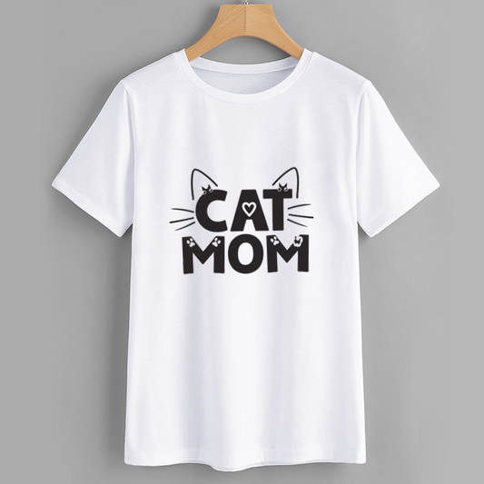 Cat Mom Cute Graphic Tee