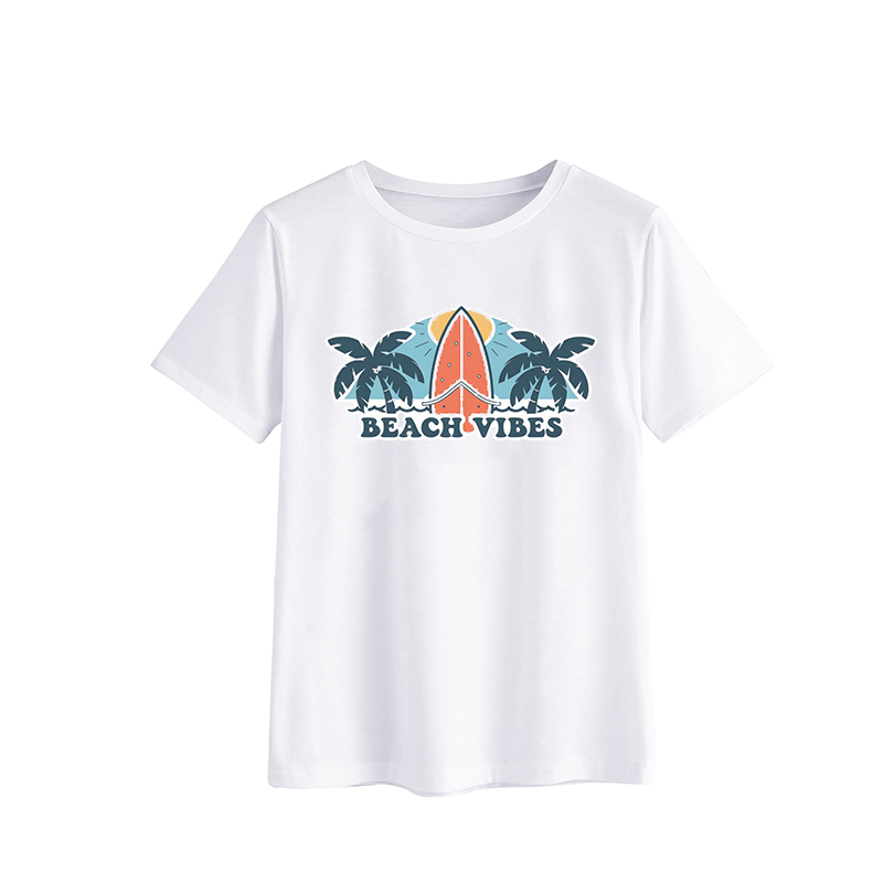 BEACH VIBES Surfing T-Shirt for Summer