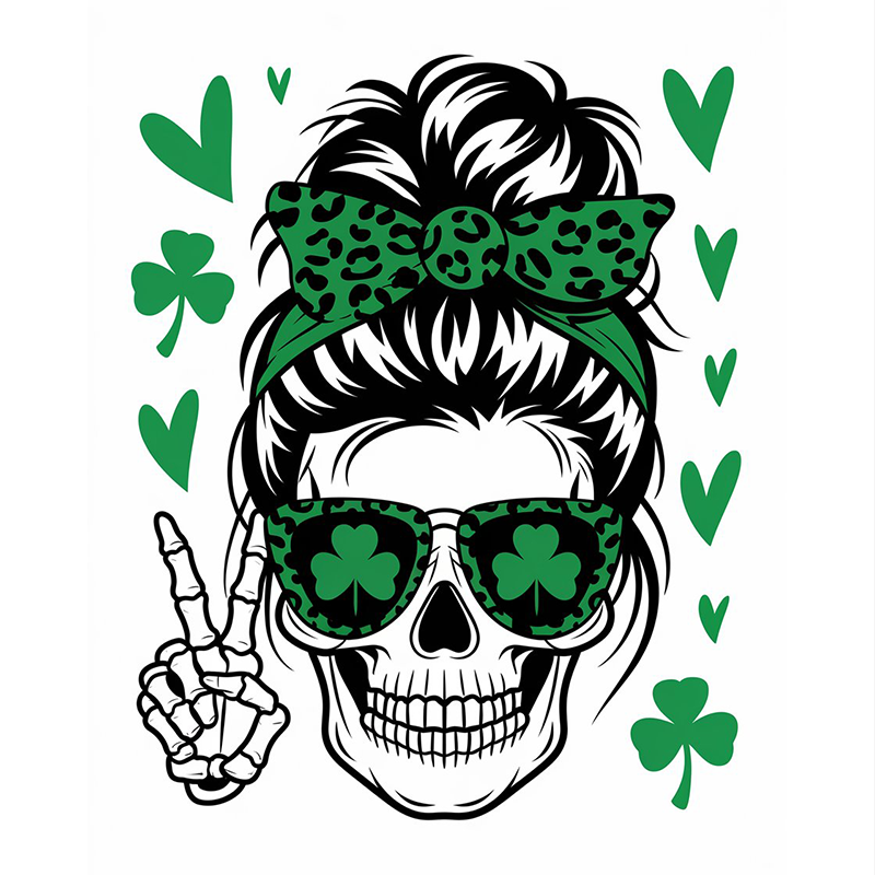 Green Bow St. Patrick's Day Graphic T-Shirt