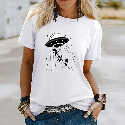 Spaceship Cute Pattern Top