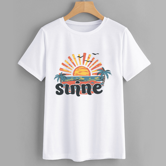 Sunset Graphic T-Shirt for Summer Vibes