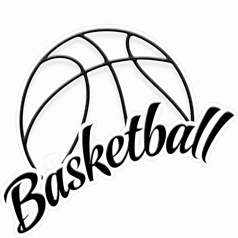 Sporty Basketball Graphic Cotton T-shirt