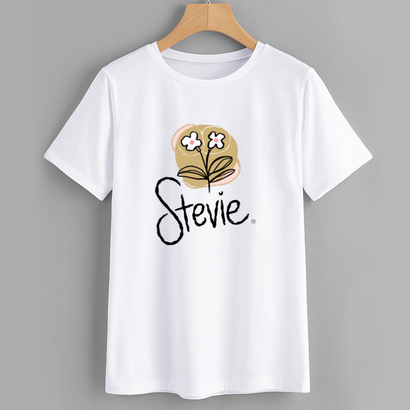 Stevie Floral Graphic White T-Shirt