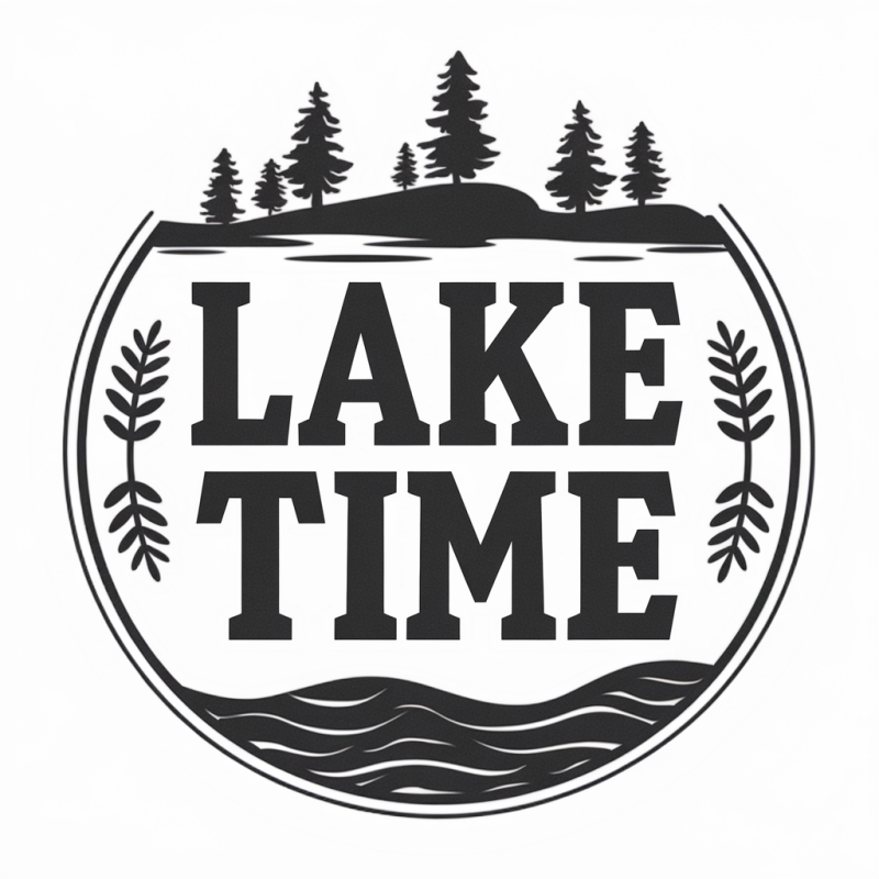 Lake Time Graphic T-Shirt for Outdoor Enthusiasts