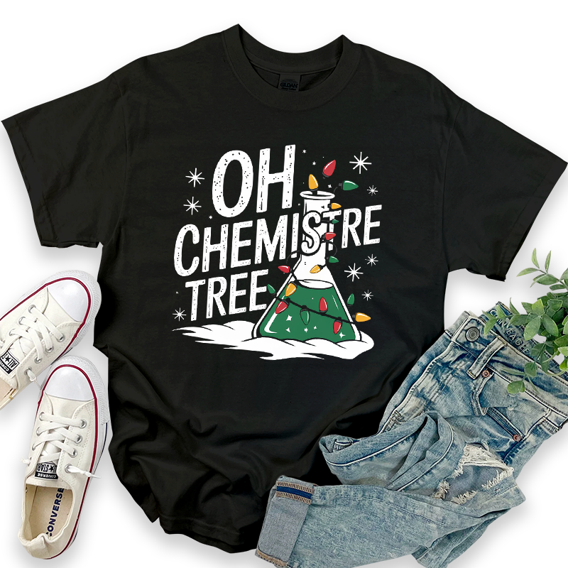 Christmas Graphic Top - "Oh, Chemistree" T-shirt