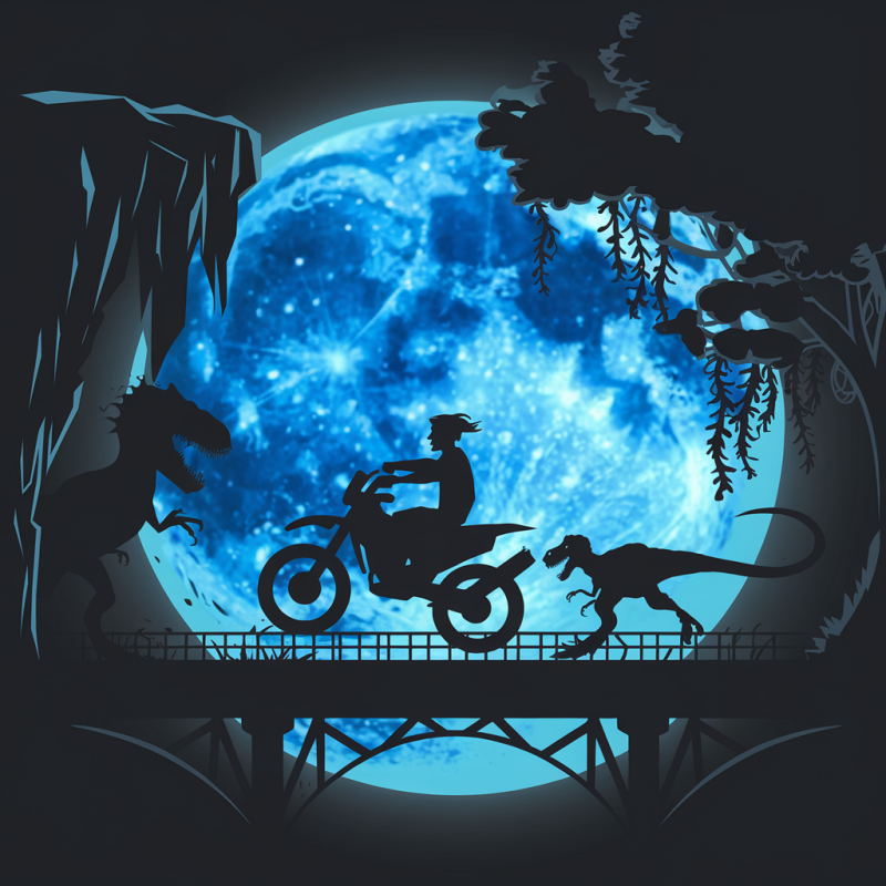 Men's Motorcycle Adventure Graphic T-Shirt