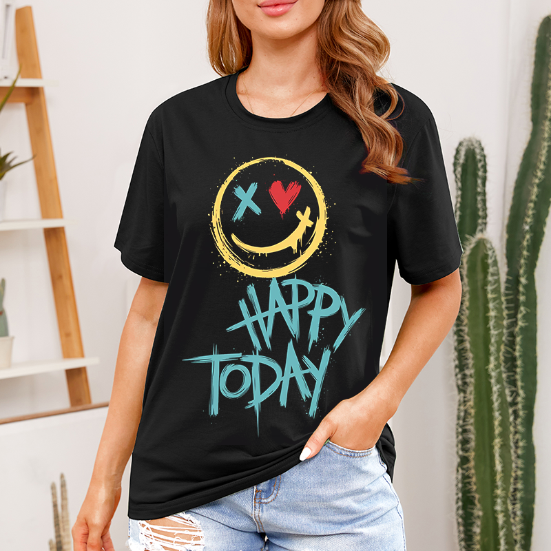 Smiley Face 'Happy Today' T-Shirt