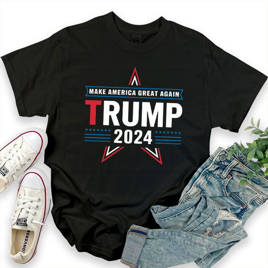 Trump 'Political Hot Spot' T-Shirt with Five-Pointed Star