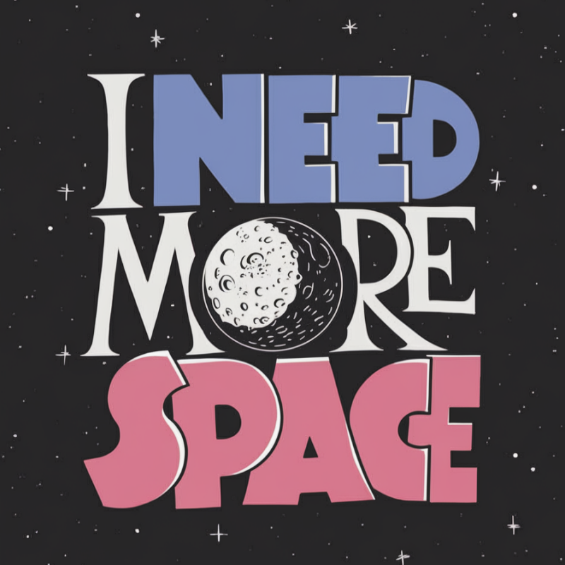 I Need More Space Graphic T-Shirt