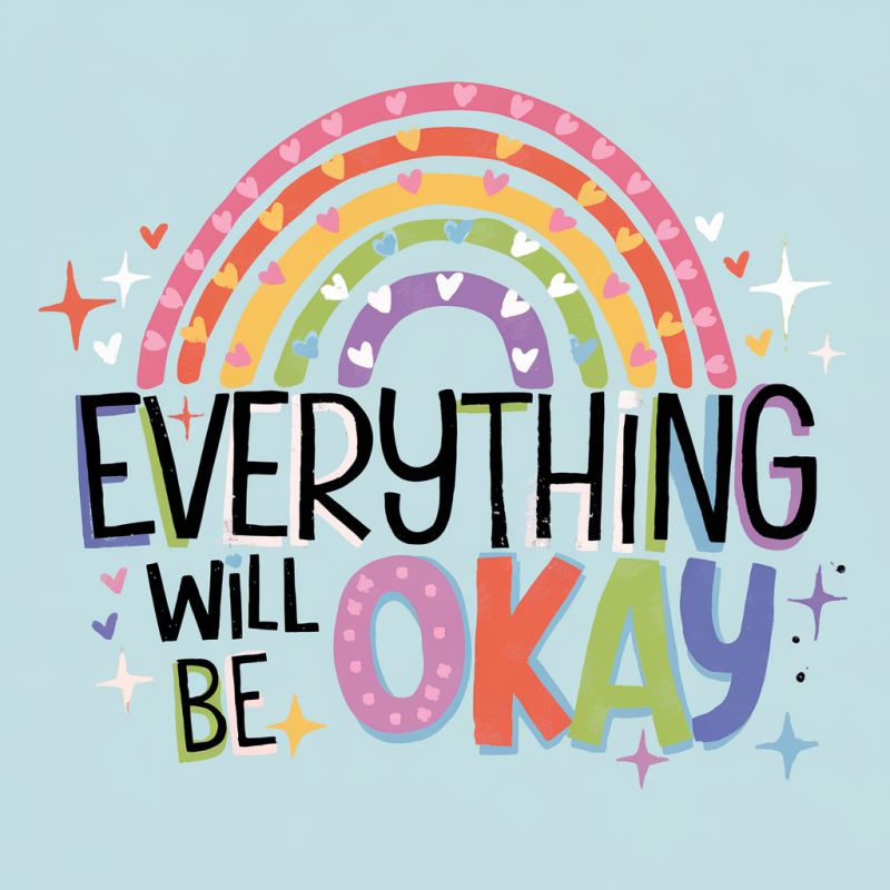 Colorful Rainbow Cotton T-Shirt Casual Wear