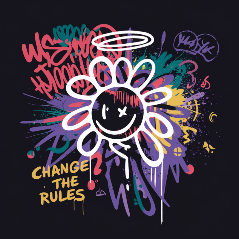 Change the Rules Graphic T-Shirt - Stylish Urban Tee