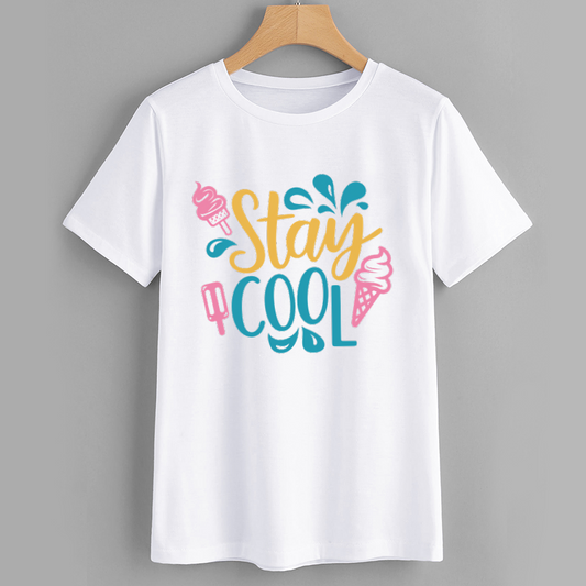Stay Cool Ice Cream Graphic T-Shirt